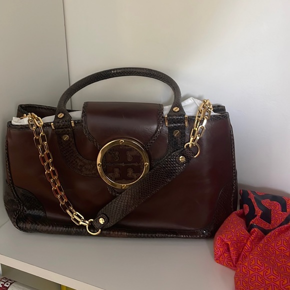 TORY BURCH BROWN BAG in GREAT condition with dust bag. - Picture 1 of 1